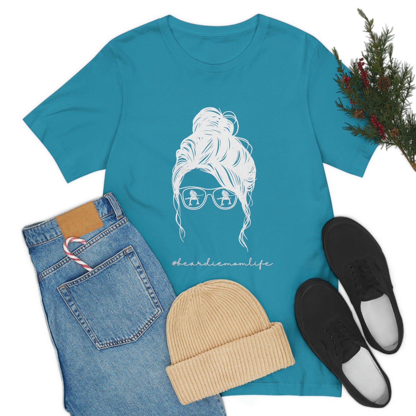 Beardie Mom Life T shirt for the Bearded dragon loving mom in your life! Reptile loving mother's day gift