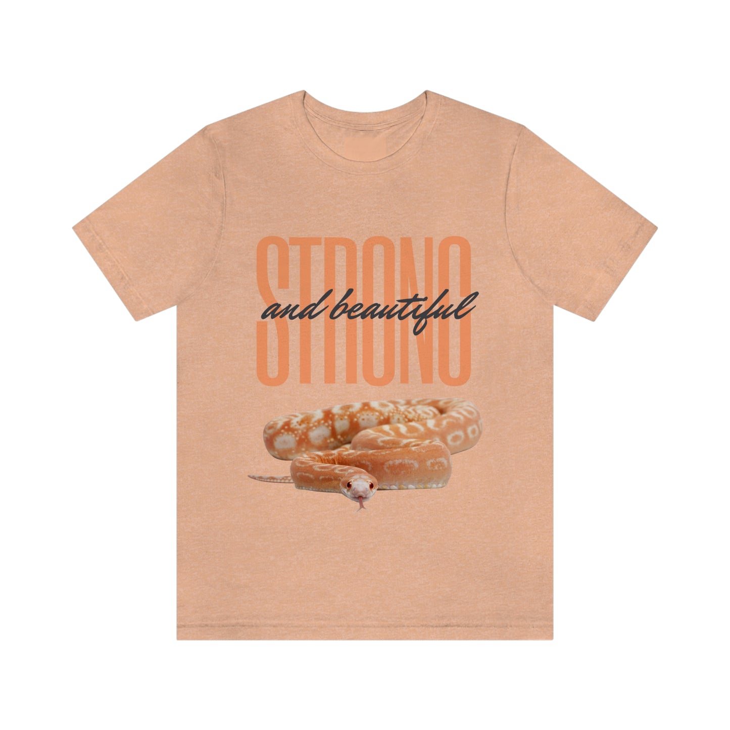 Strong and Beautiful Snake T shirt- Light colors