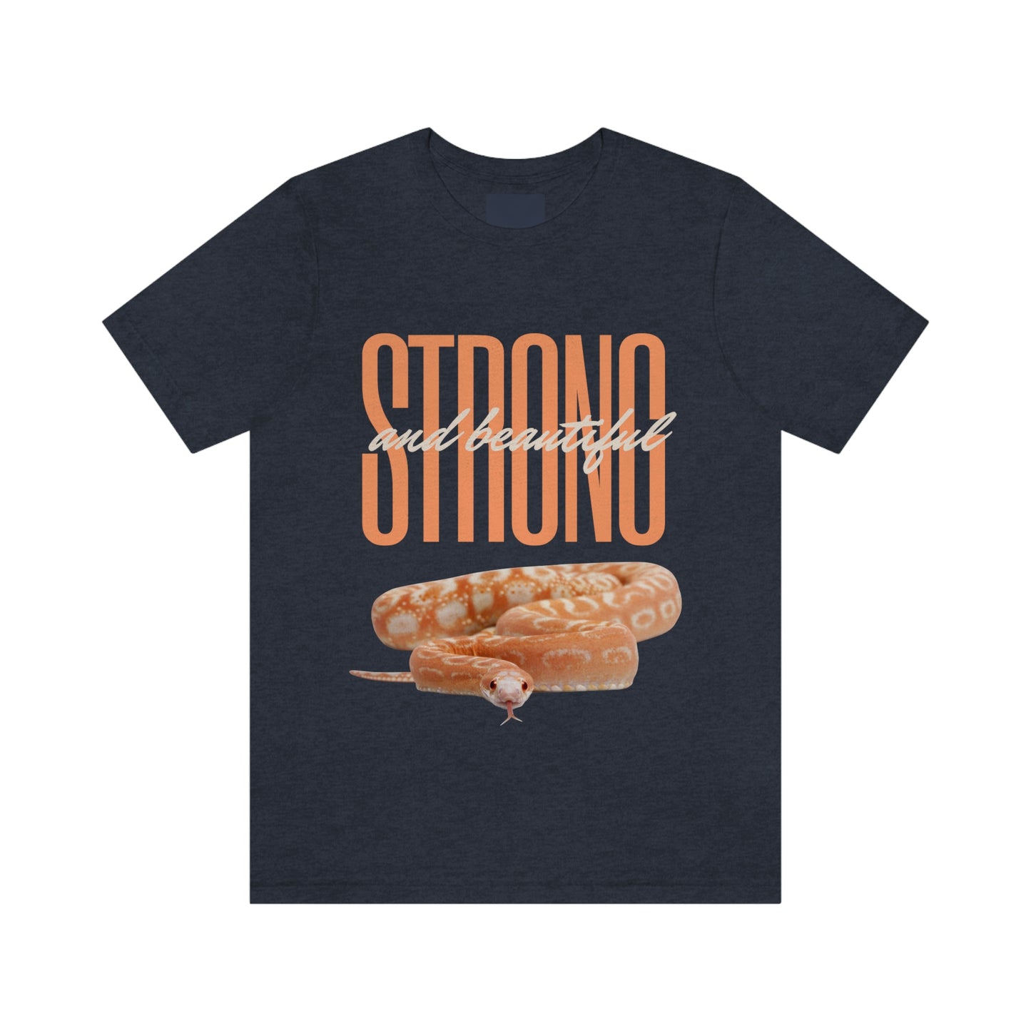 Strong and Beautiful Snake Themed T shirt - Dark colors