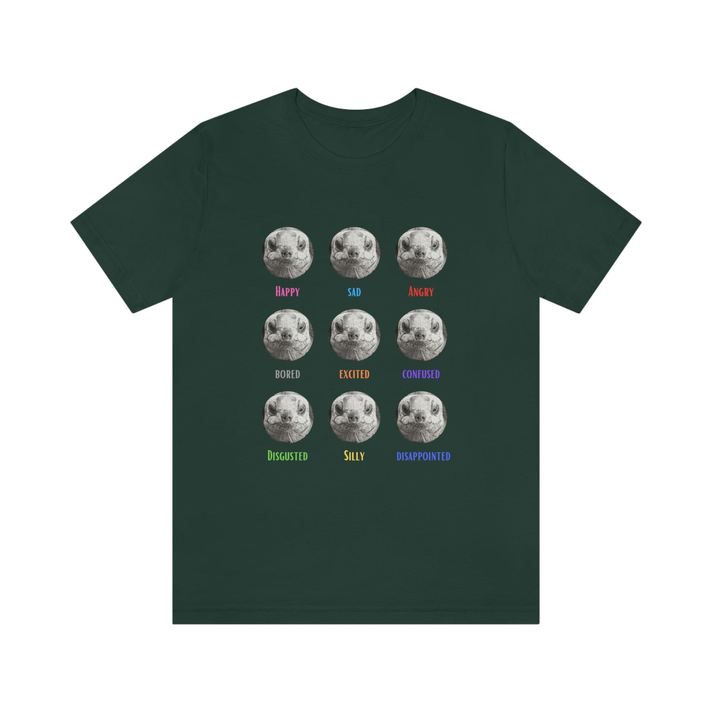 Emotional Tortoise Unisex Short Sleeve Tee