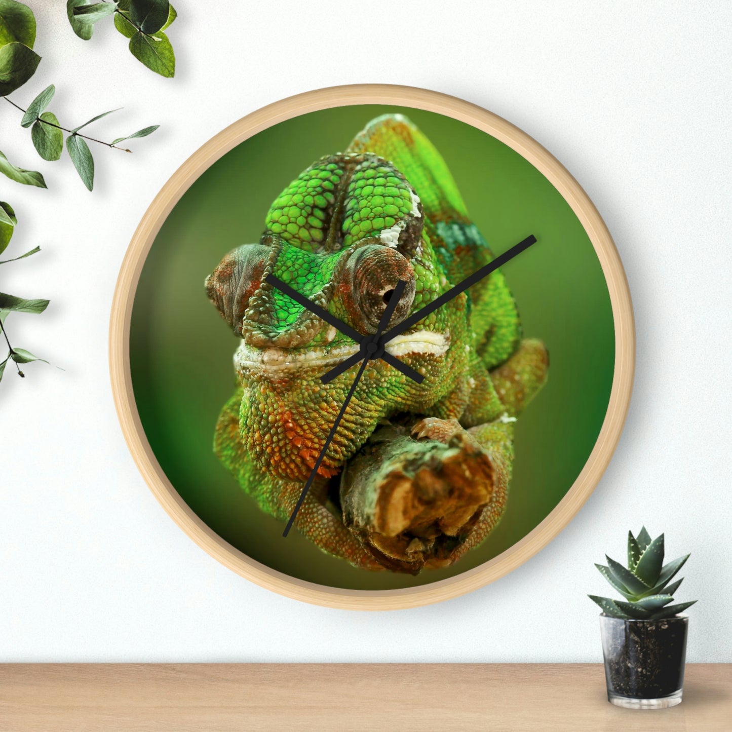 Chameleon Wall Clock