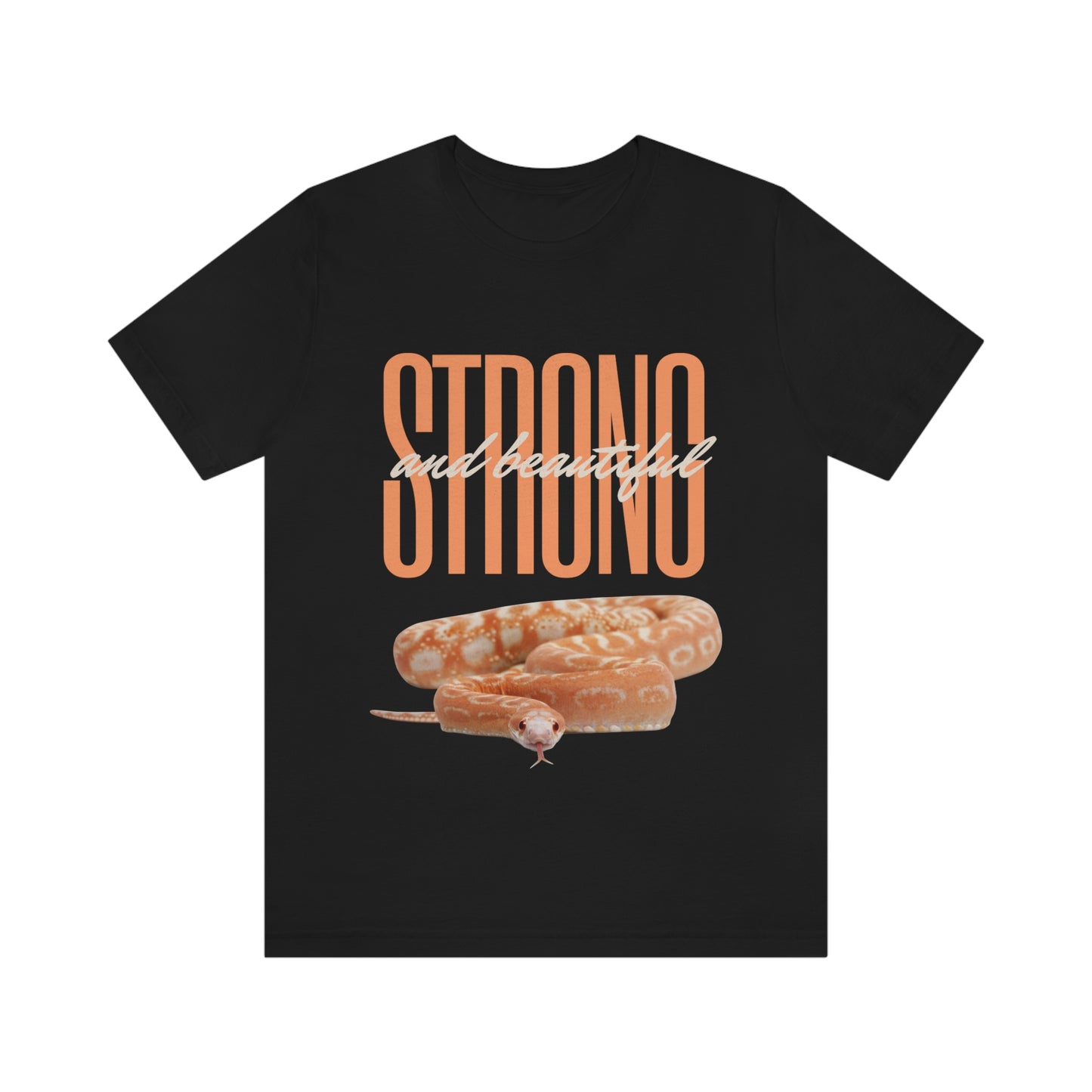 Strong and Beautiful Snake Themed T shirt - Dark colors