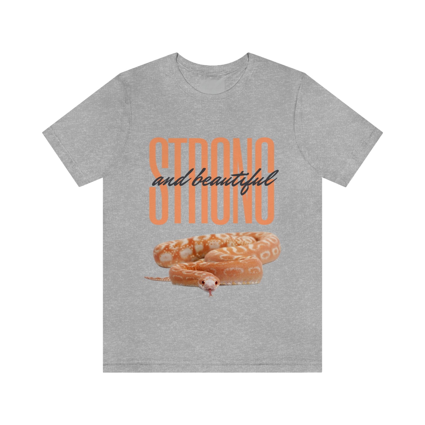 Strong and Beautiful Snake T shirt- Light colors