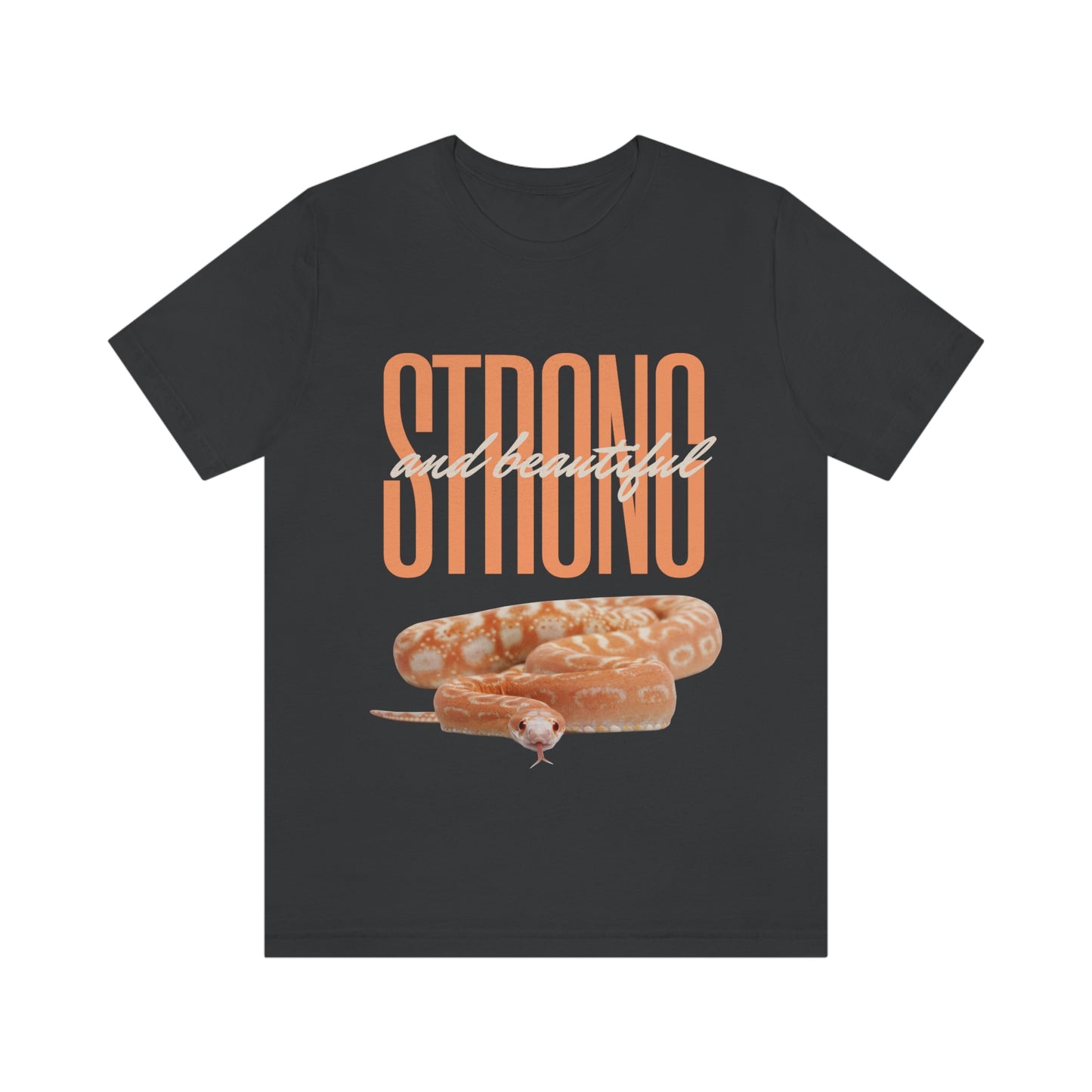 Strong and Beautiful Snake Themed T shirt - Dark colors