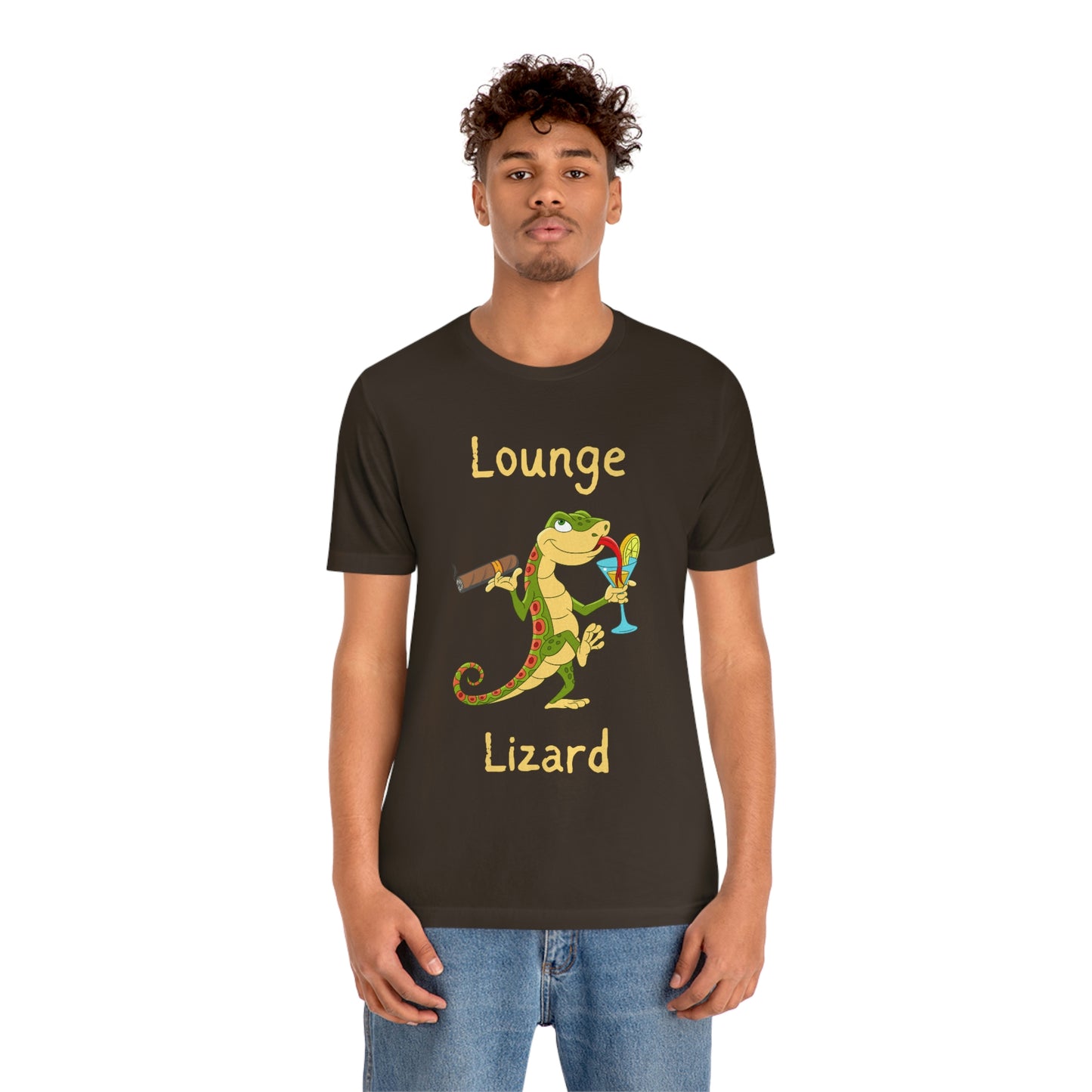 Lounge Lizard Funny Reptile Themed T- Shirt