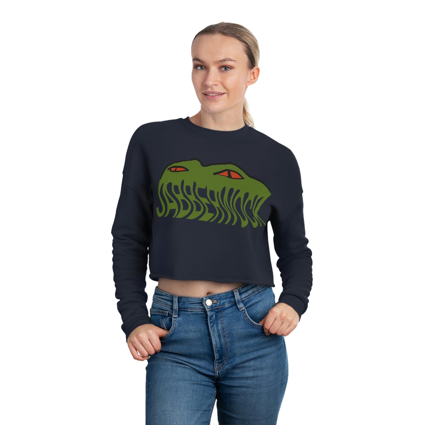 What's Lurking Jabberwock Cropped Sweatshirt