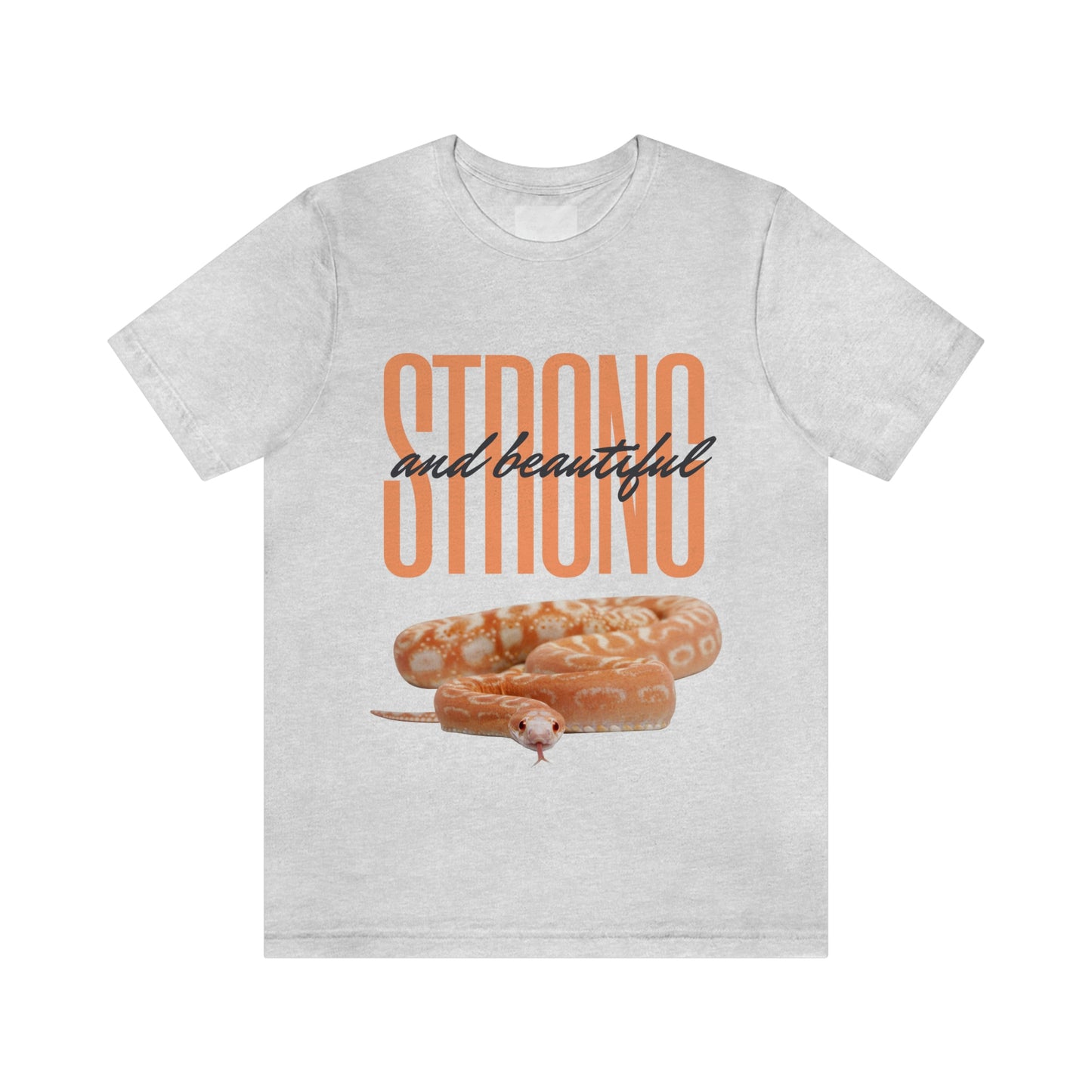 Strong and Beautiful Snake T shirt- Light colors