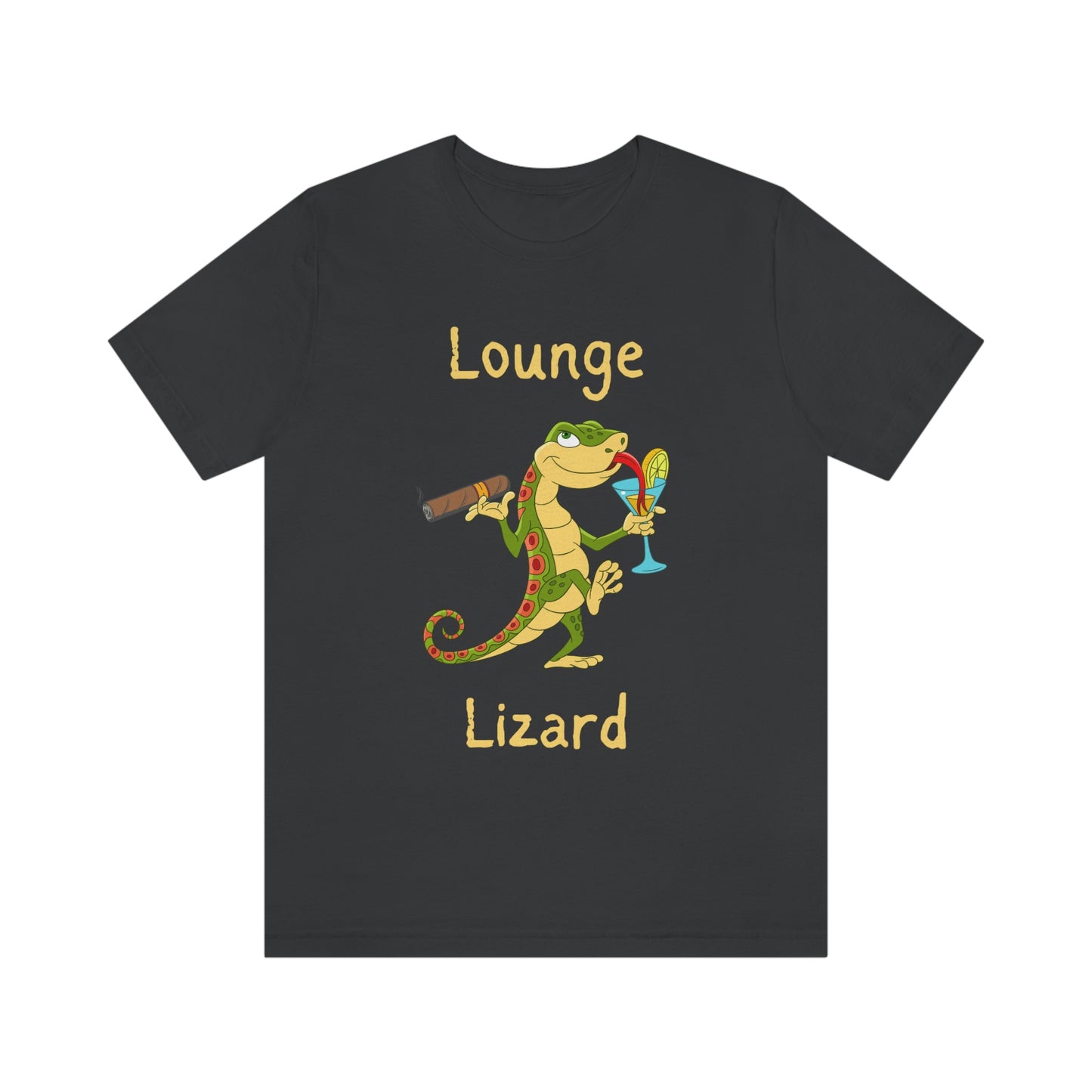 Lounge Lizard Funny Reptile Themed T- Shirt