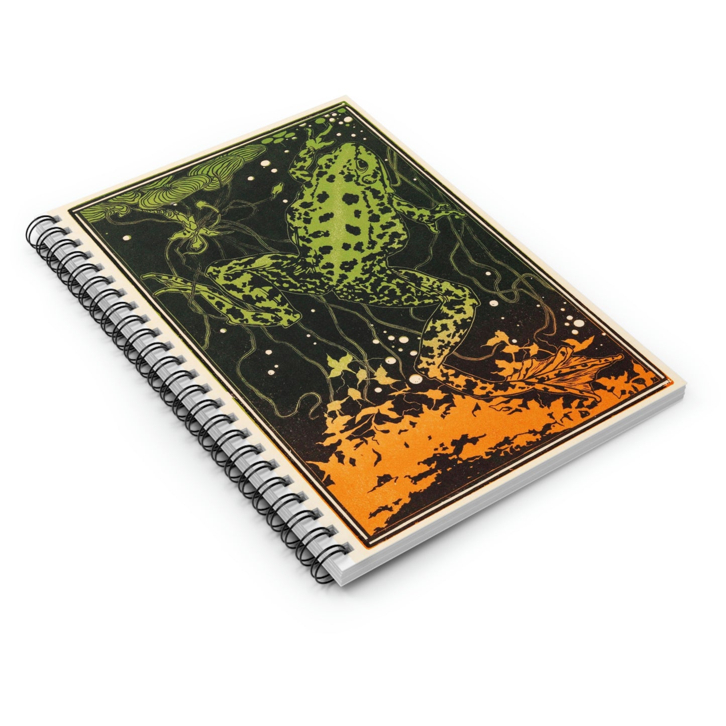 Swimming Frog by Julie DeGraag Notebook