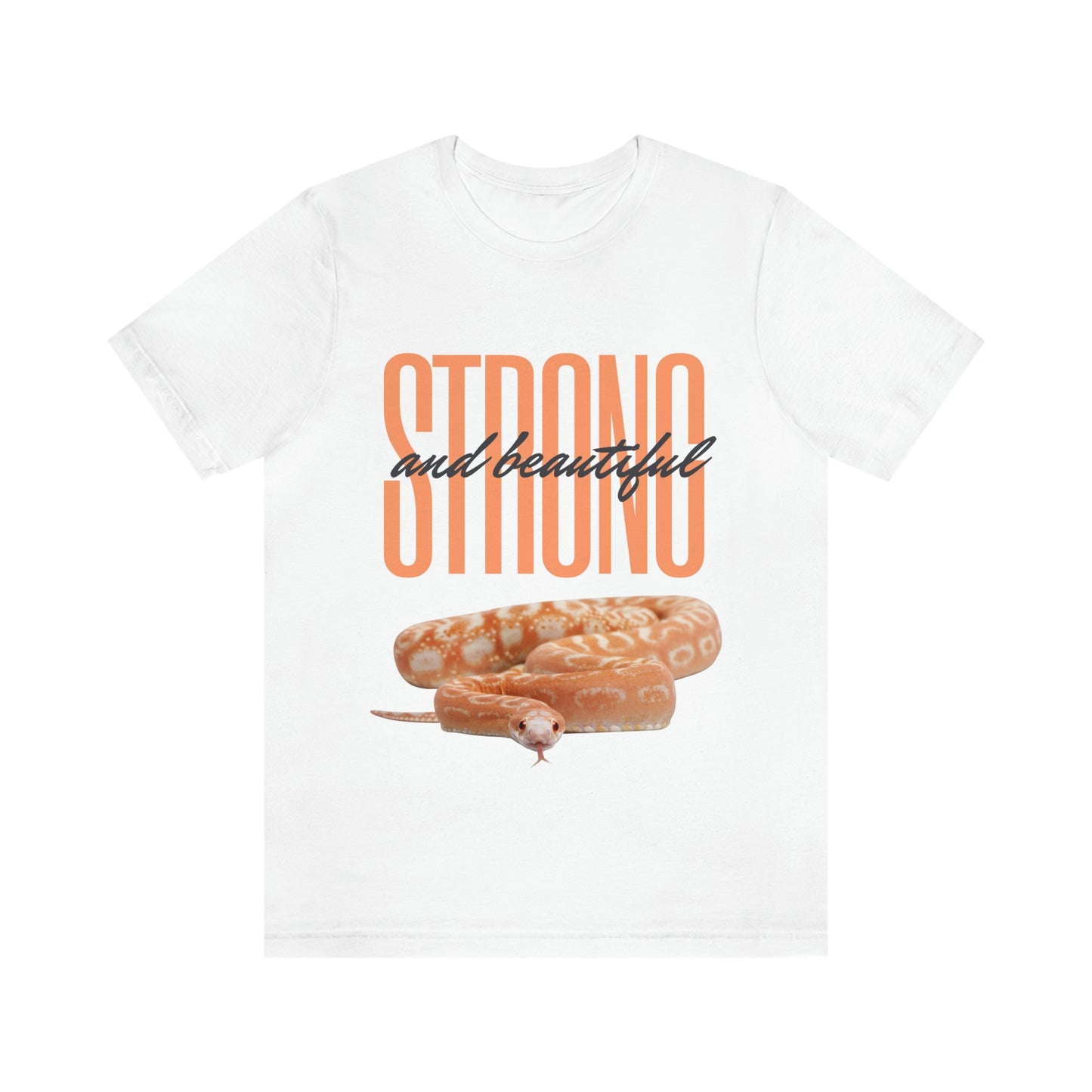 Strong and Beautiful Snake T shirt- Light colors