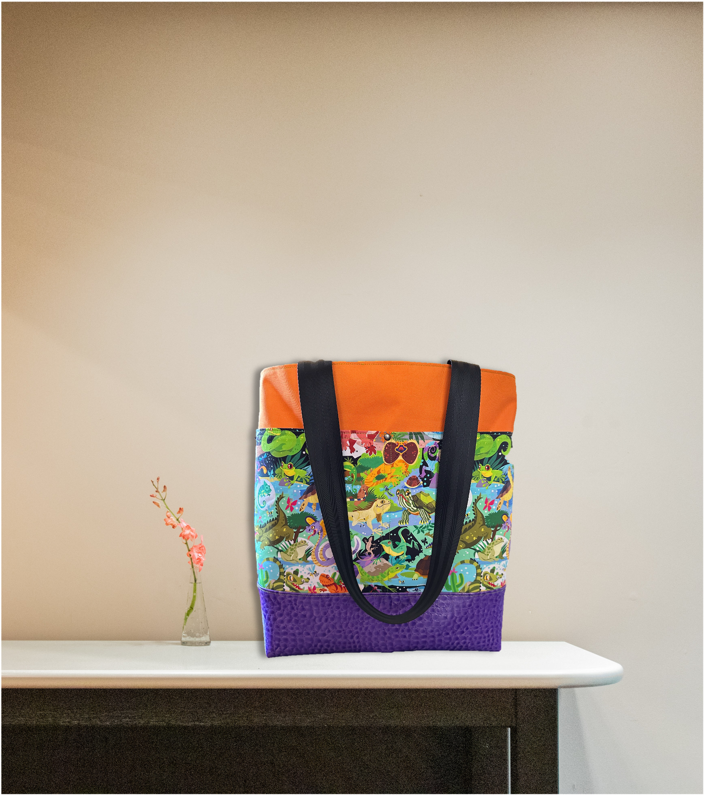 Cold Blooded Reptile Themed Tote Bag
