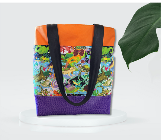Cold Blooded Reptile Themed Tote Bag