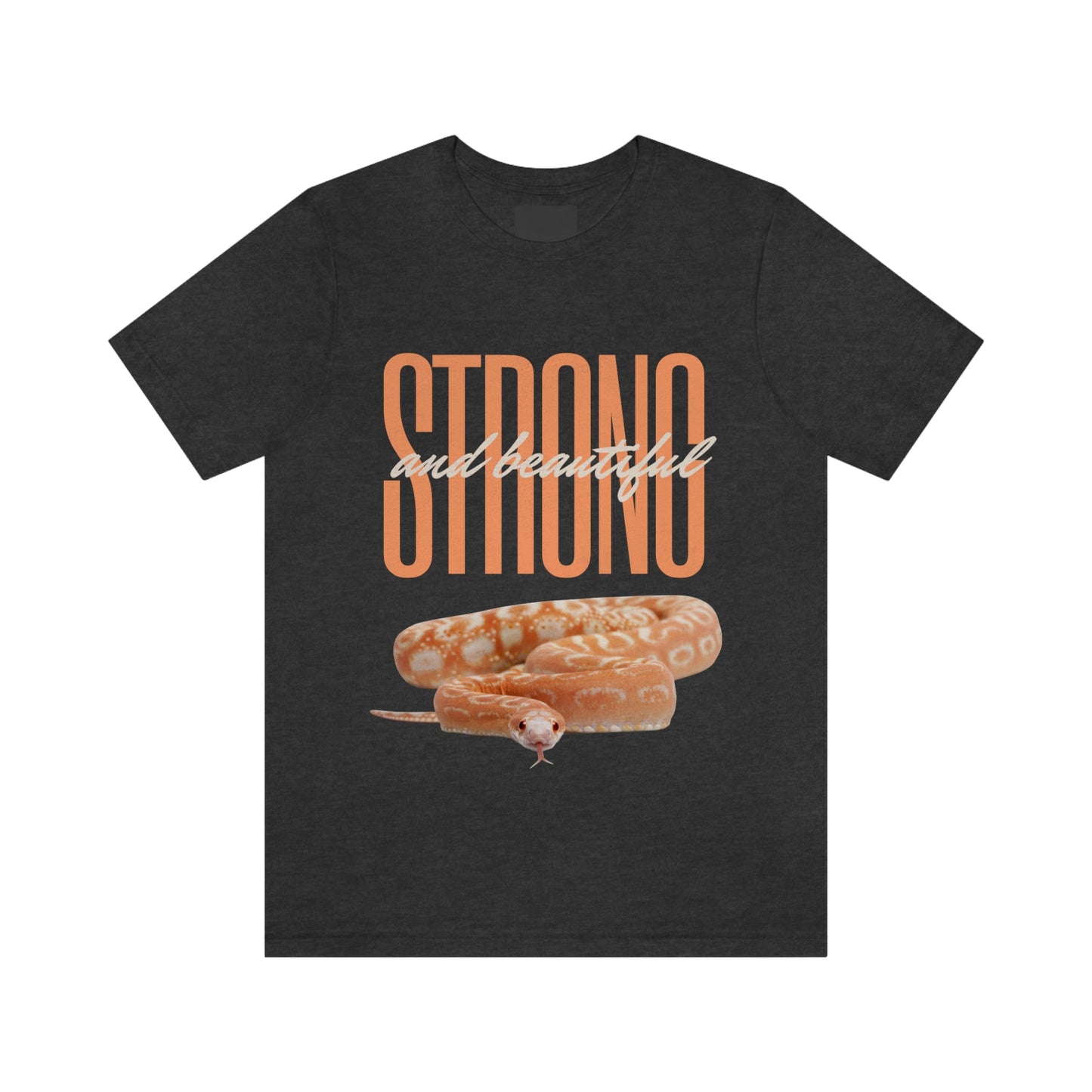 Strong and Beautiful Snake Themed T shirt - Dark colors