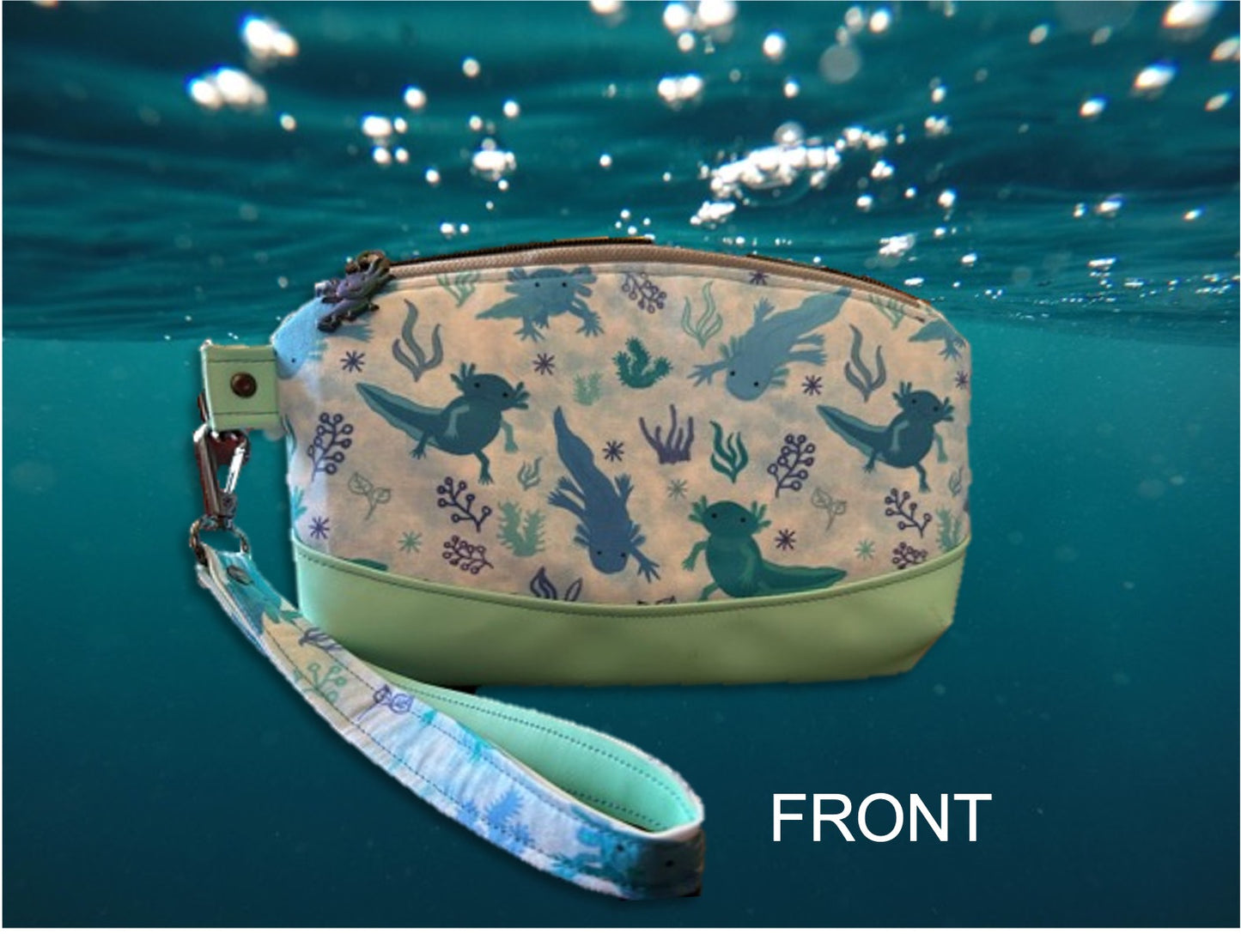 Axolotyl Wristlet Purse