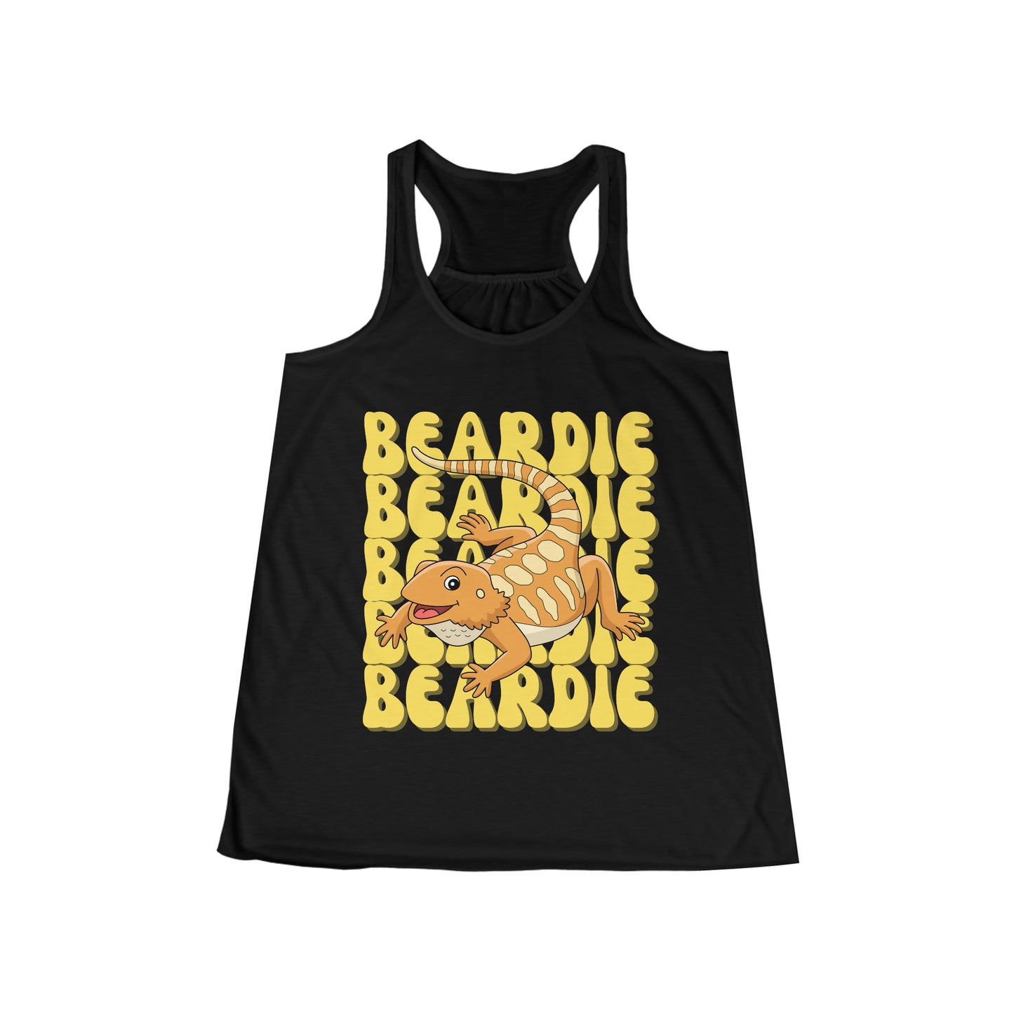 Beardie Beardie! Women's Flowy Racerback Tank