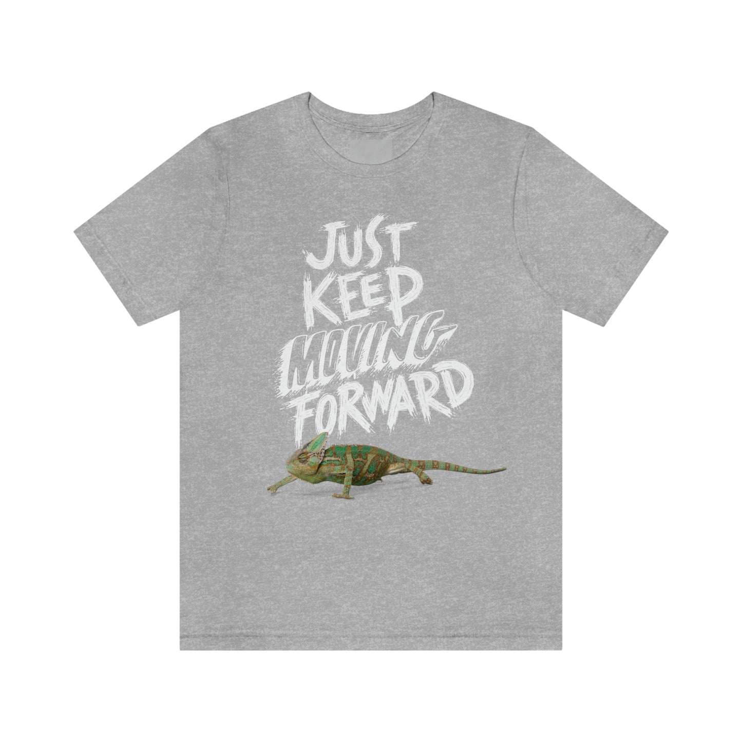 Just Keep Moving Forward Veiled Chameleon T shirt