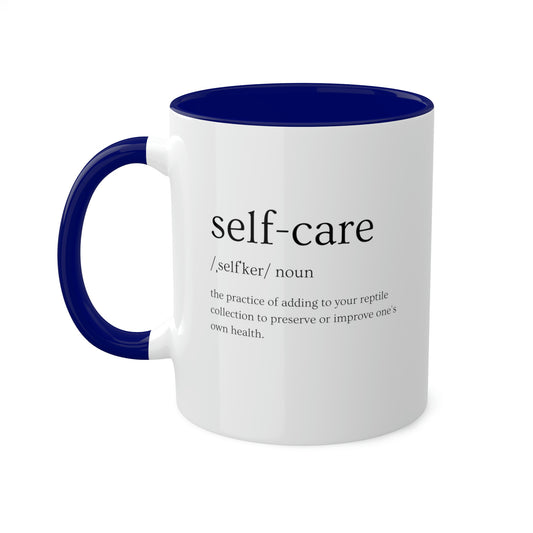 Self-Care Means Yes to More Reptiles Mug