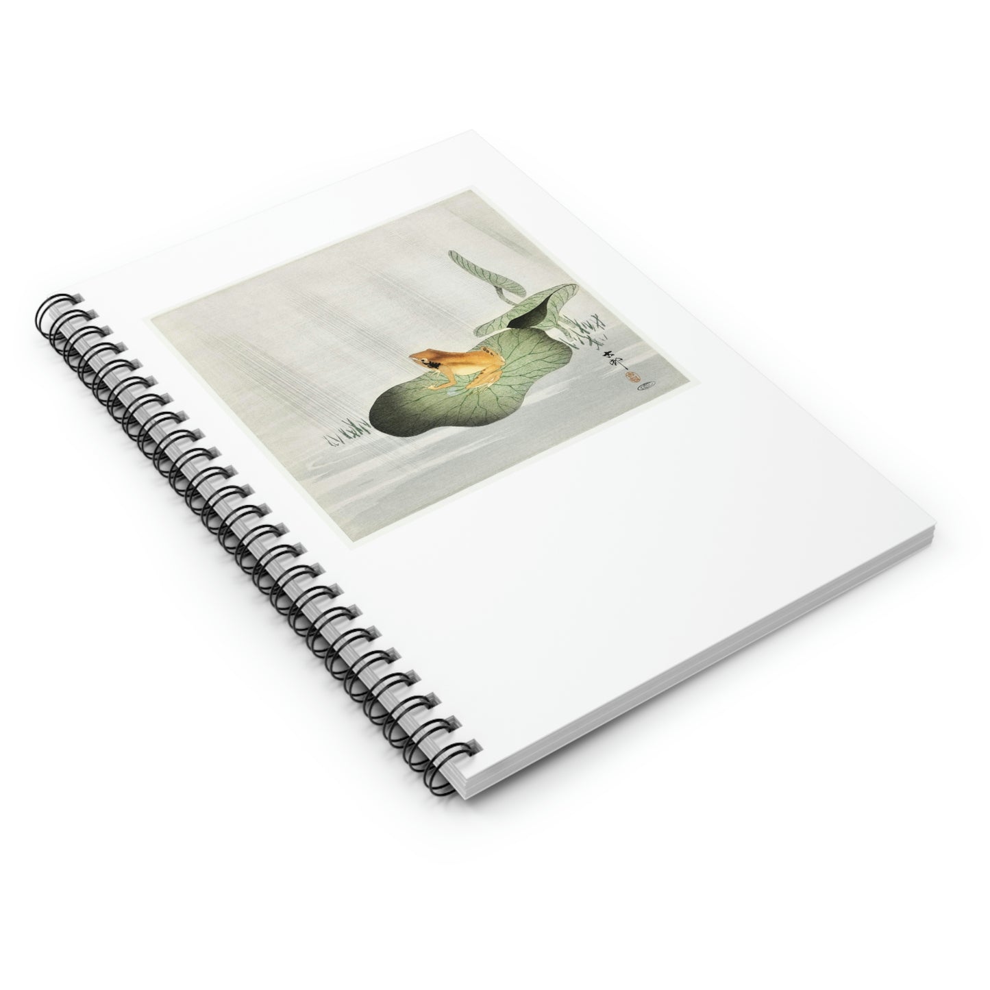 Frog on Lotus Leaf Notebook Ohara Koson