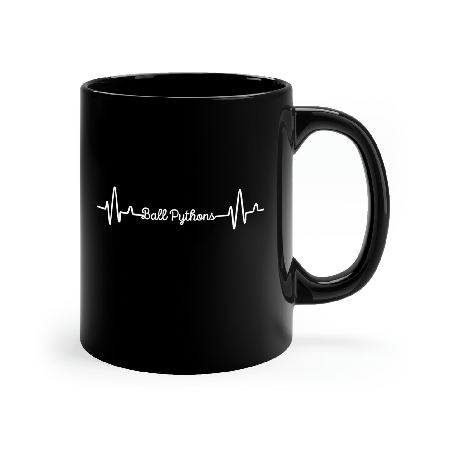 Ball Python Love 11 oz Black Mug