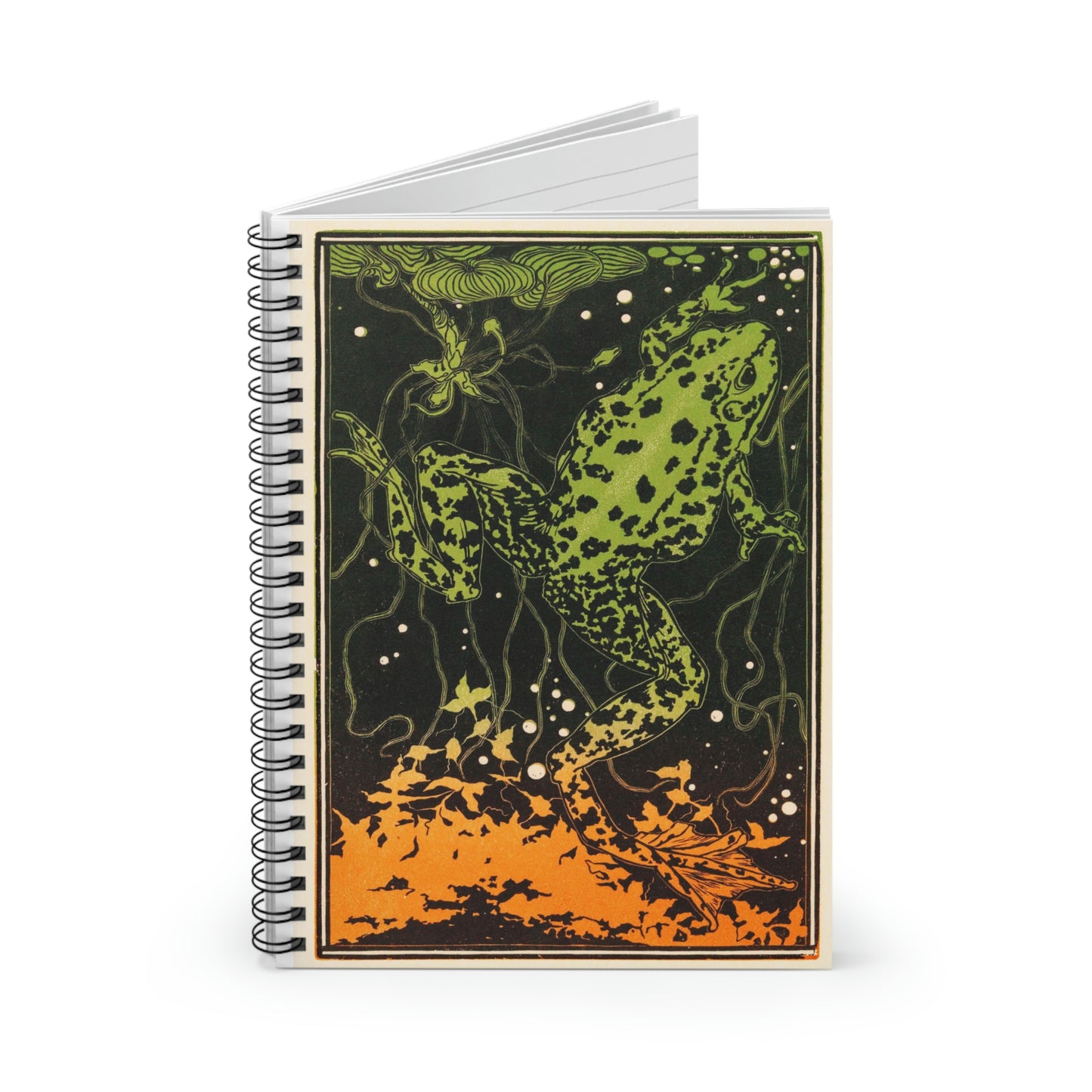 Swimming Frog by Julie DeGraag Notebook