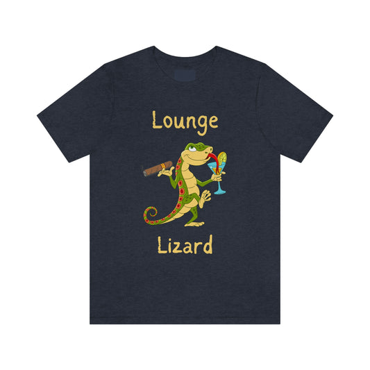 Lounge Lizard Funny Reptile Themed T- Shirt