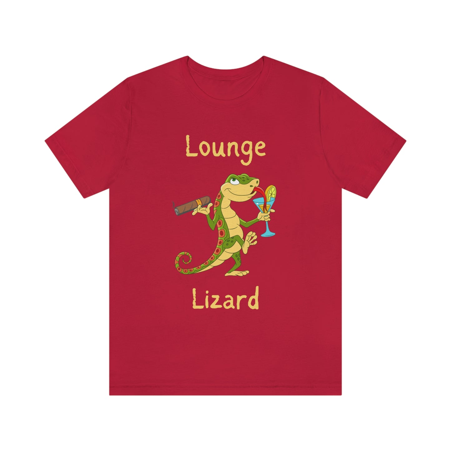 Lounge Lizard Funny Reptile Themed T- Shirt