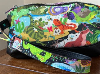 Cold Blooded Crew Handcrafted Reptile Themed Wristlet Purse or Pouch